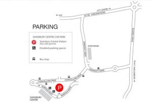 Parking map Sainsbury Centre