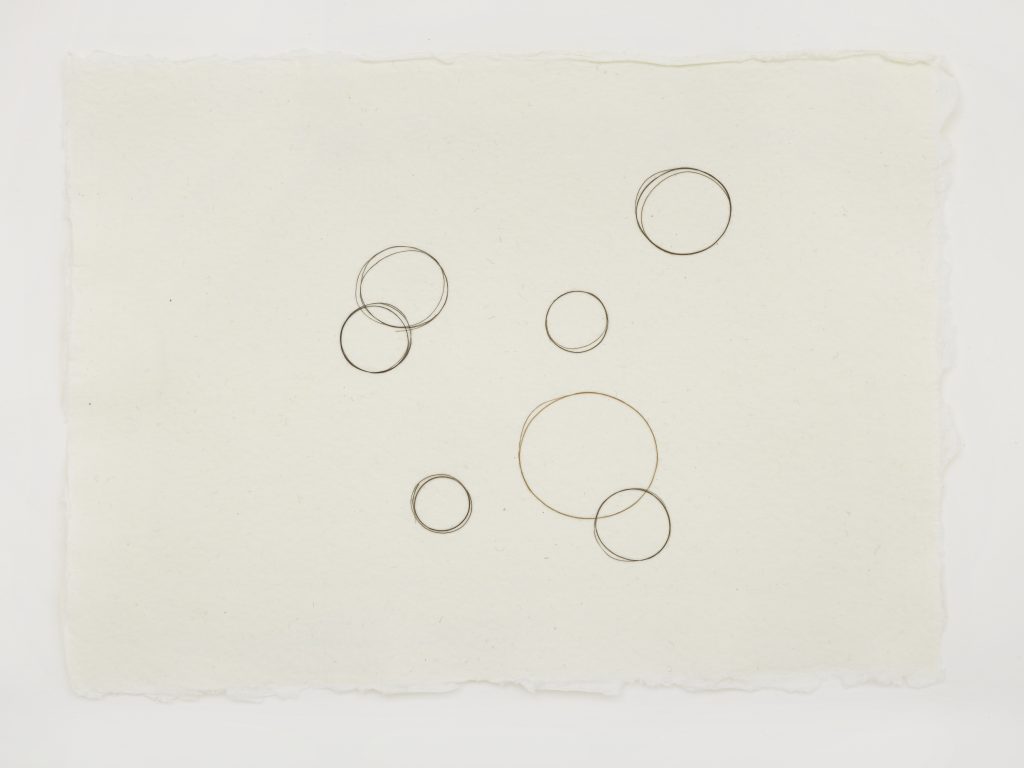 Work on paper by Mona Hatoum depicting circles