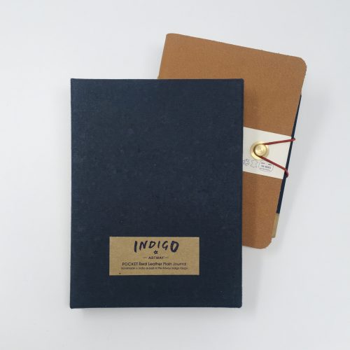 Pocket Leather Bound Sketchbook with Pencil