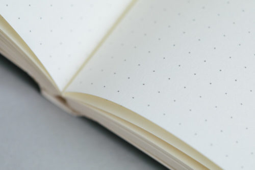 A6 Layflat Pocket Notebook dotted pages - Mustard & Otti Rust