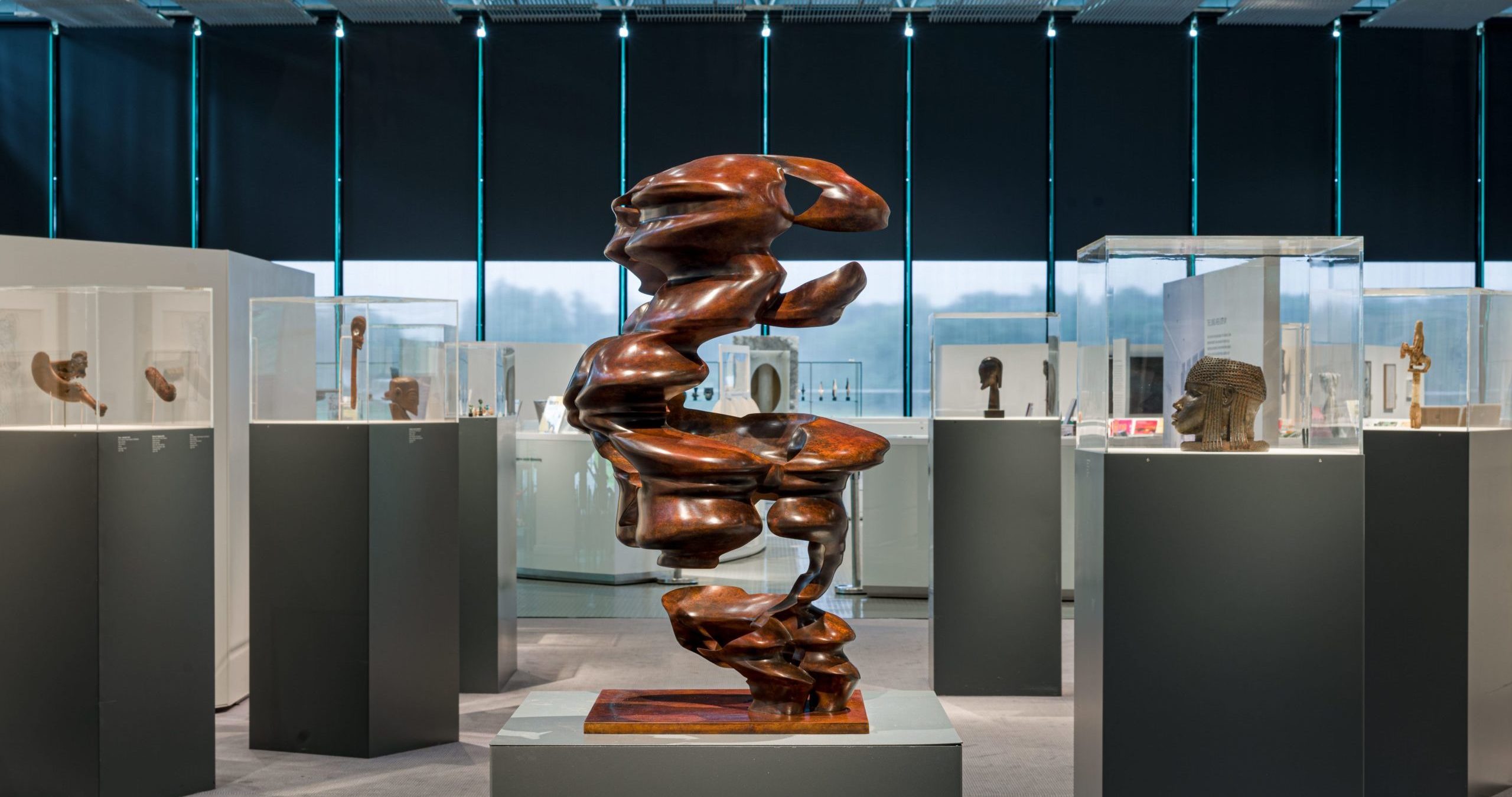 Bronze Tony Cragg sculpture in the Living Area