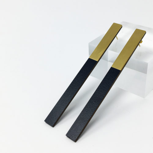 Form Bar Midnight Earrings