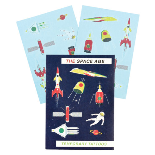 Space Age Temporary Tattoos