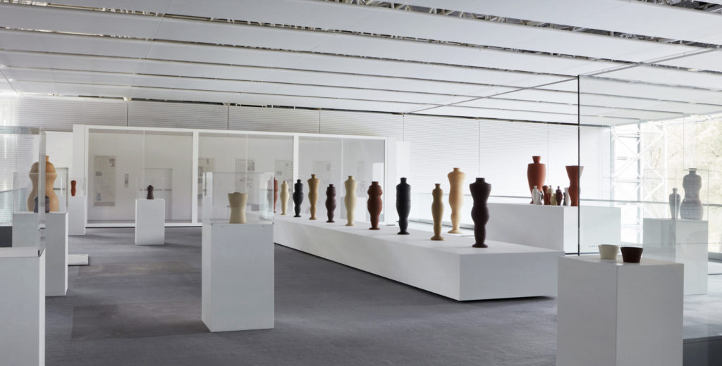 Installation view of ‘Julian Stair Art, Death and the Afterlife’ at Sainsbury Centre. Photo Jan Baldwin