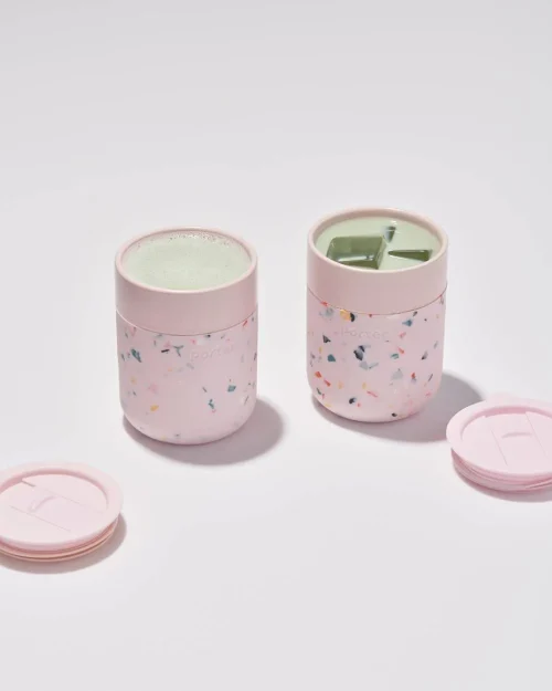 12oz Ceramic Mug in Blush Terrazzo