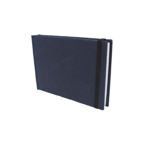 Casebound in hardback, by hand, with a beautifully soft, locally-sourced, handmade cotton paper cover, in a deep, Indigo blue dye