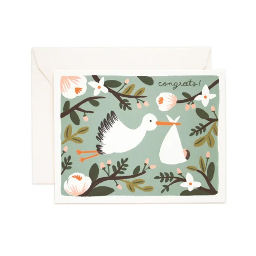 Congrats Stork Card