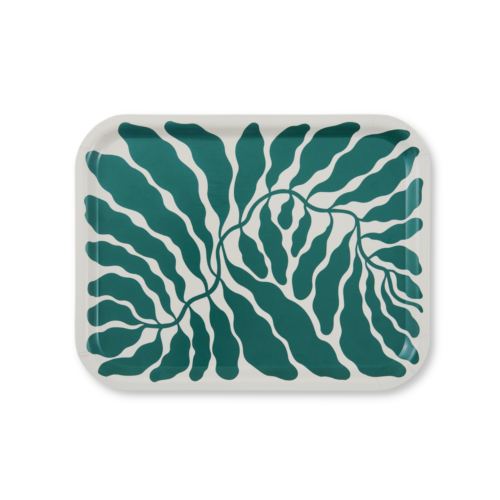 Green Leaves Tray