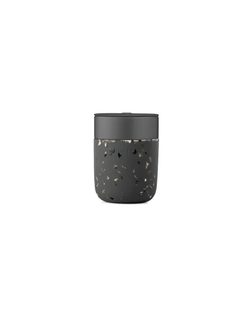 12oz Ceramic Mug in Charcoal Terrazzo